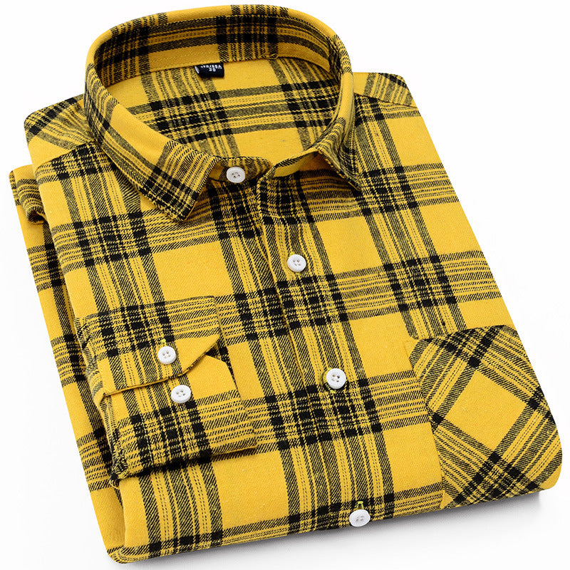 Blue Black Plaid Flannel Shirt | Embroiderable Corporate Uniforms, Thermal Soft Fabric