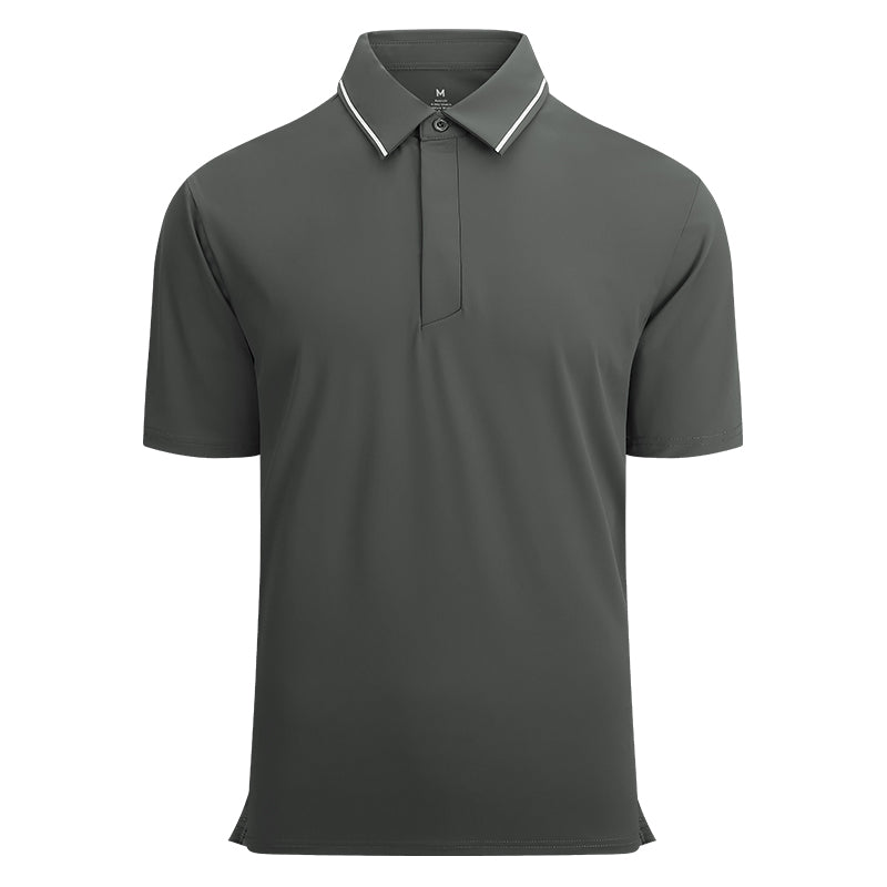 Custom Logo Polo Shirts for Teams | Moisture-Wicking Corporate Uniforms with Contrast Collar (50+ Colors, MOQ 30)