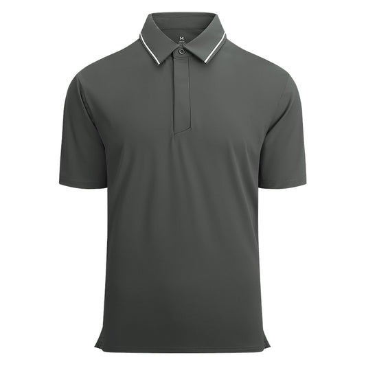 Custom Logo Polo Shirts for Teams | Moisture-Wicking Corporate Uniforms with Contrast Collar (50+ Colors, MOQ 30)