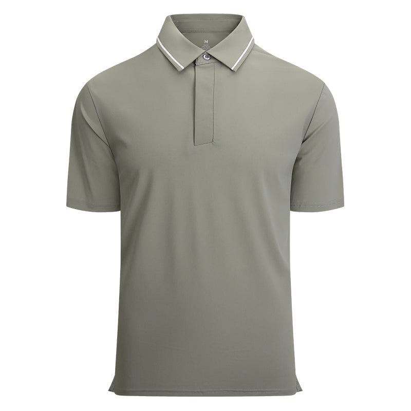 Custom Logo Polo Shirts for Teams | Moisture-Wicking Corporate Uniforms with Contrast Collar (50+ Colors, MOQ 30)