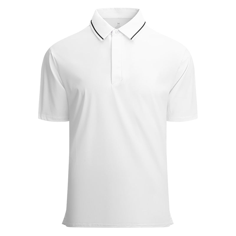Custom Logo Polo Shirts for Teams | Moisture-Wicking Corporate Uniforms with Contrast Collar (50+ Colors, MOQ 30)