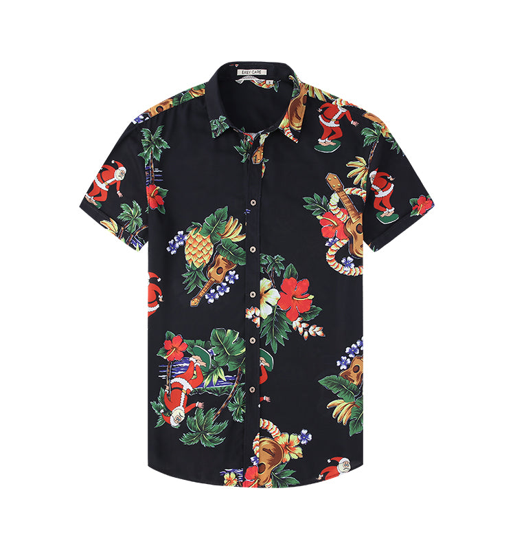 Customizable Aloha Shirts | Bright Print Polo for Team Events (MOQ 50) Breathable Fabric