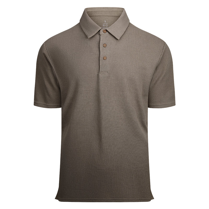 Custom Logo Polo Shirts for Teams | Light Beige Wrinkle-Resistant Corporate Uniforms | Breathable Cotton Blend