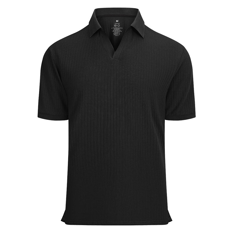 Custom Logo Men's Polo Shirt | Olive Green Striped Business Casual Wear - Team Uniforms, Moisture-Wicking Fabric