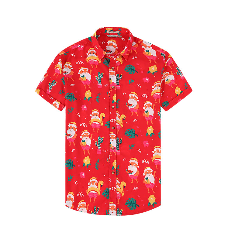 Customizable Aloha Shirts | Bright Print Polo for Team Events (MOQ 50) Breathable Fabric