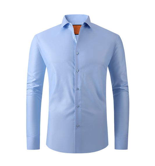 OEM/ODM camisas para hombres Men's Factory Wholesale High Quality Long Sleeve Shirts Plain Solid Casual Business Dress Shirts