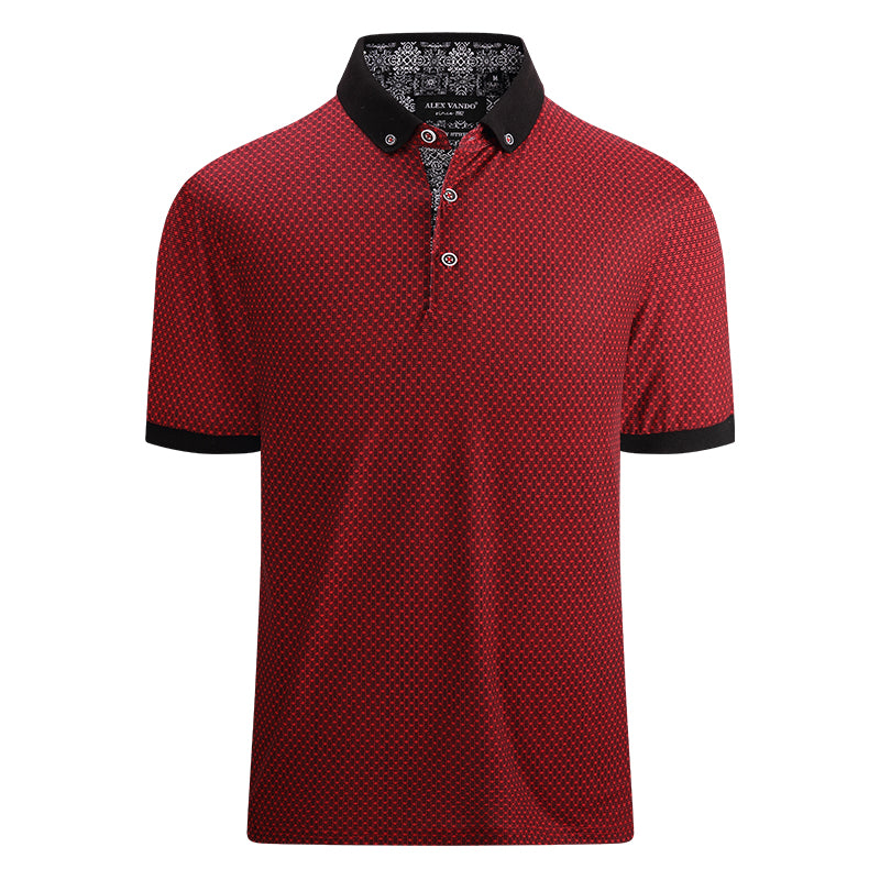 Warhorse clothing men's contrast color fashion polo shirt white European and American men's clothing wholesale customization
