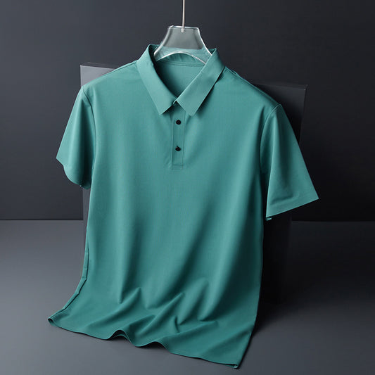 Custom Logo Men's Polo Shirt | Breathable Corporate Uniforms | Crew Neck Business Casual
