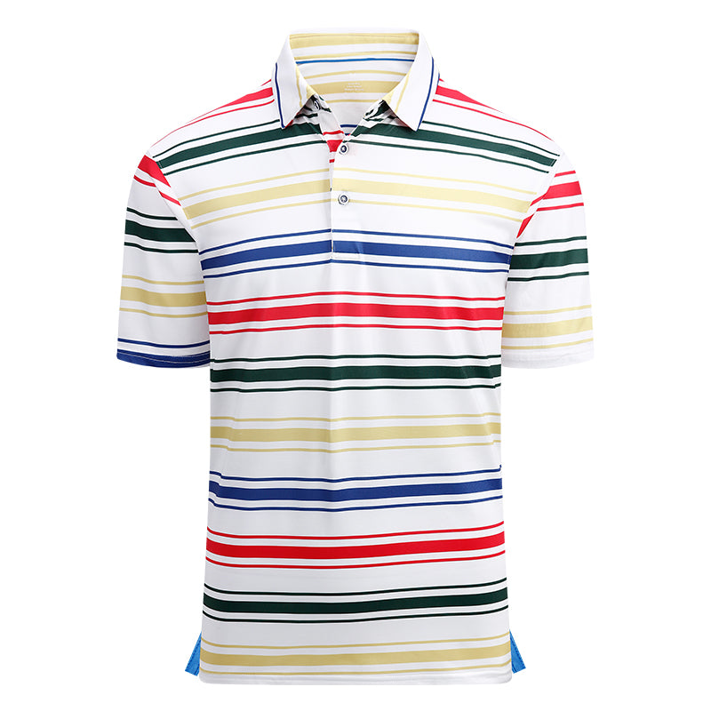 OEM/ODM camisas polo Popular summer fashion slim sports polo shirt polyester stretch golf clothing men's short-sleeved T-shirt