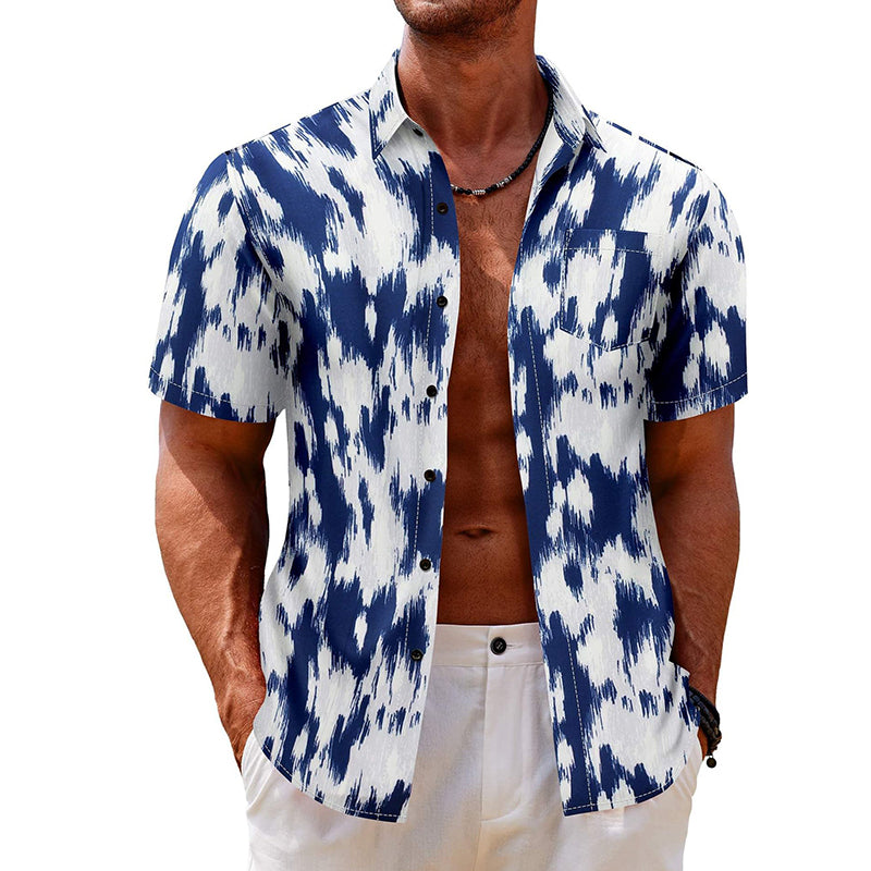 Artistic Tie-Dye Business Shirts | Custom Logo Uniforms, Breathable Cotton Bulk Orders