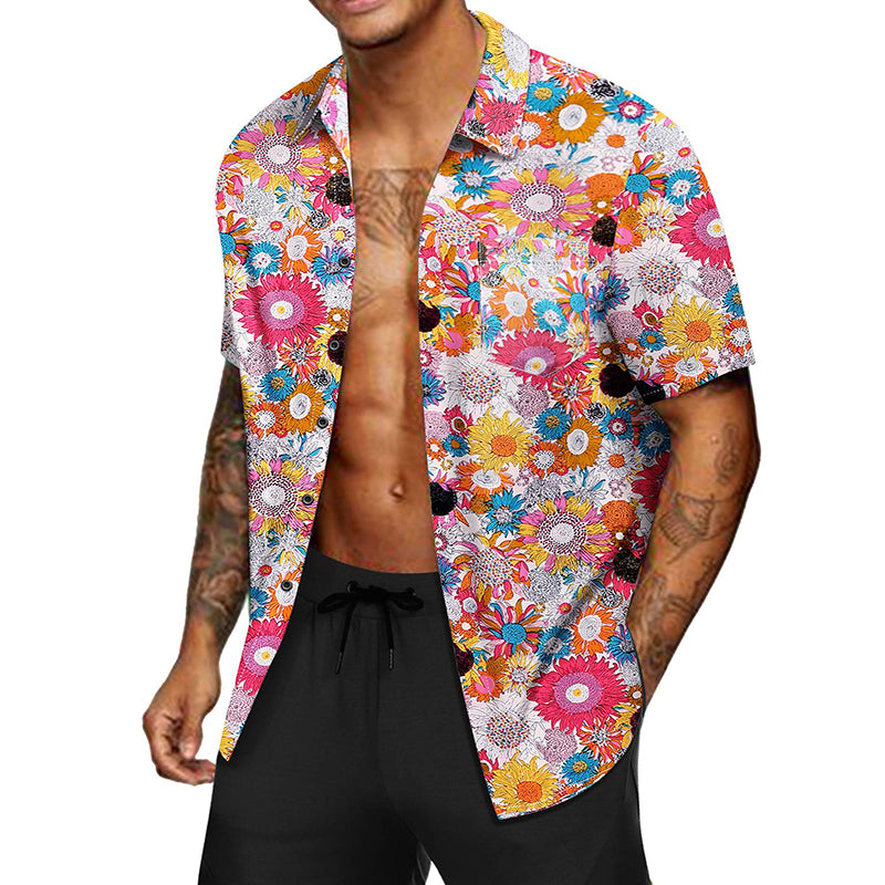 WARHORSE men's Shirts casual printed shirt custom shirt hawaiian shirt men