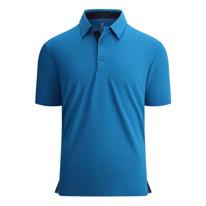 OEM/ODM camisas polo Summer short sleeve breathable men's mesh sleeve polo shirt golf clothing polyester sportswear
