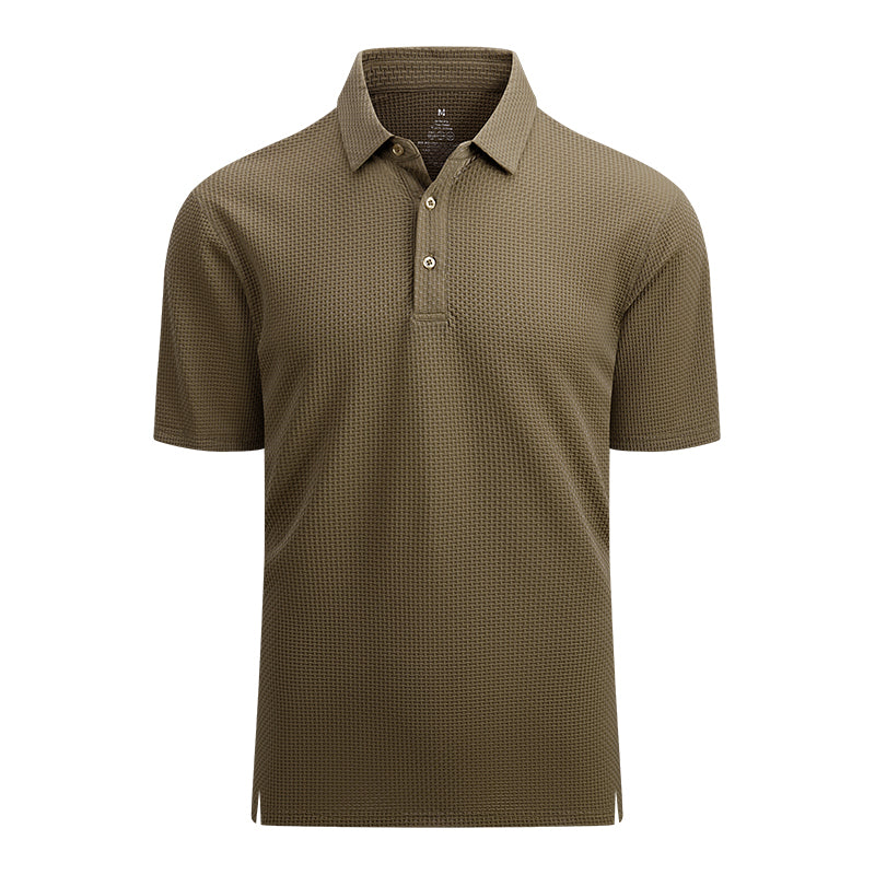 OEM/ODM camisas polo 2023 Popular European and American Men's Summer Short-Sleeved Men's Golf Wear Mesh Sleeve Sports Polo Shirt