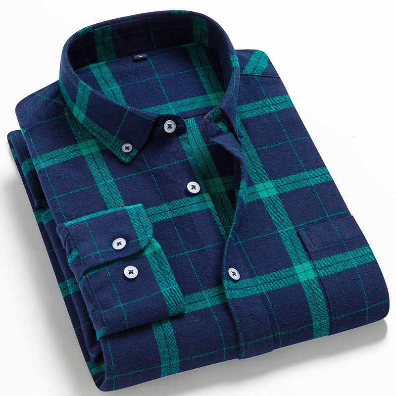 Customizable Plaid Dress Shirts for Teams | Wrinkle-Resistant Oxford Cotton | Corporate Uniform & Gift