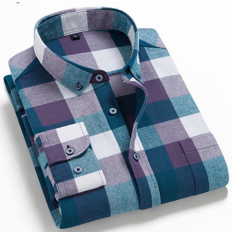 Customizable Plaid Dress Shirts for Teams | Wrinkle-Resistant Oxford Cotton | Corporate Uniform & Gift