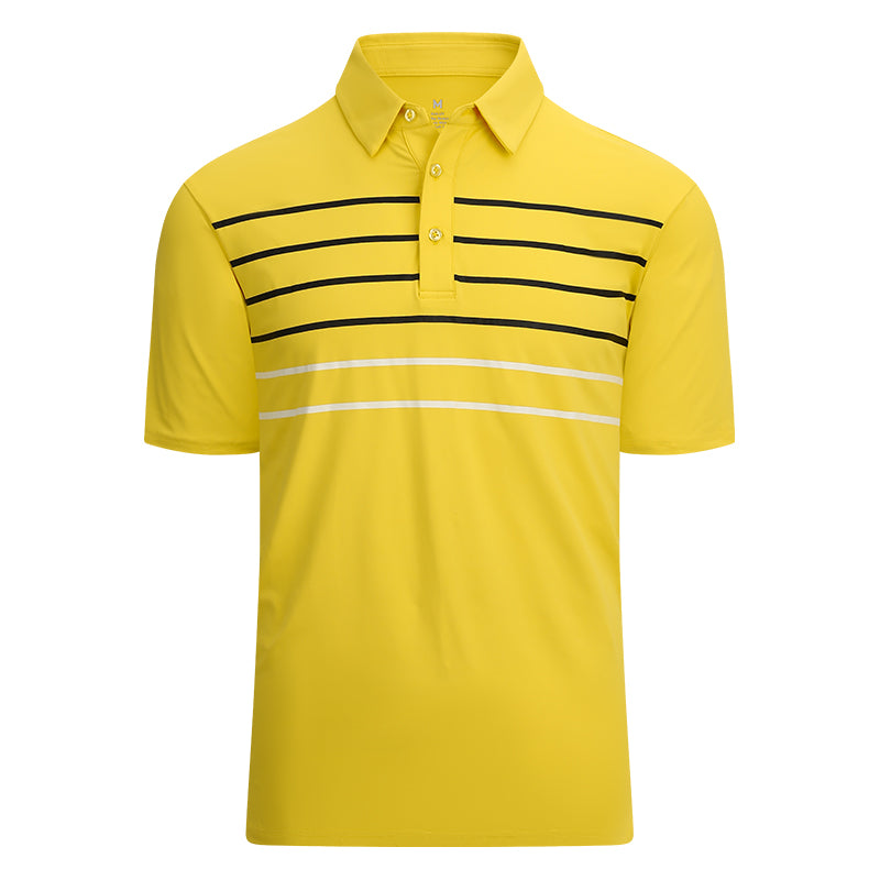 OEM/ODM camisas polo Popular summer fashion slim sports polo shirt polyester stretch golf clothing men's short-sleeved T-shirt