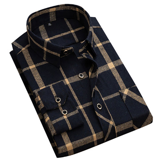 Men's Custom Logo Flannel Shirt | Brushed Warm Lining Bulk Order for Corporate Teams & Promotions