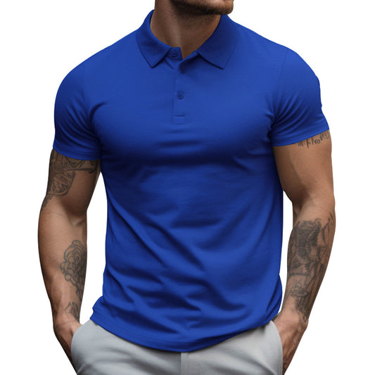 Custom Logo Performance Polo Shirts | Moisture-Wicking Corporate Uniforms, Team Sportswear (Vibrant Blue)