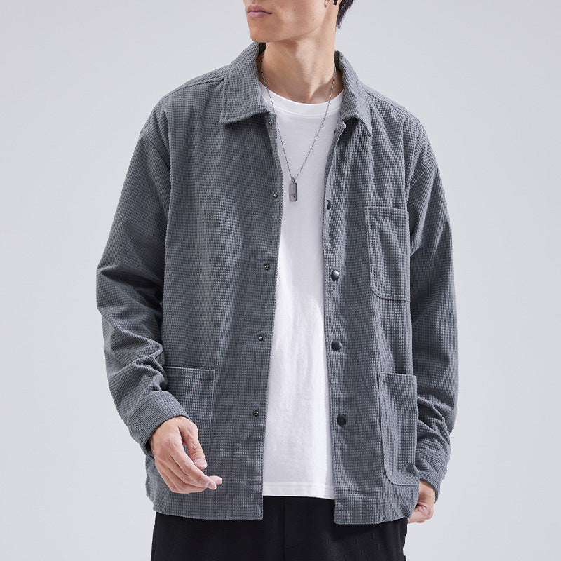 WARHORSE Men's Shirts corduroy shirt men custom shirt corduroy shirt fabric