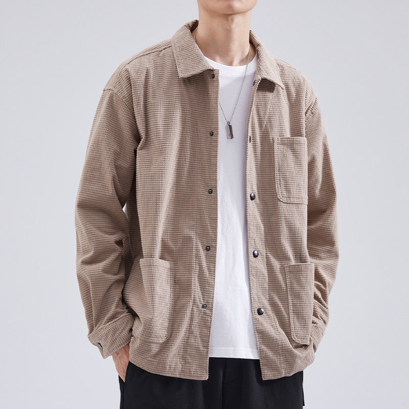 WARHORSE Men's Shirts corduroy shirt men custom shirt corduroy shirt fabric