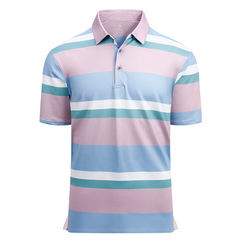 OEM/ODM camisas polo Popular summer fashion slim sports polo shirt polyester stretch golf clothing men's short-sleeved T-shirt
