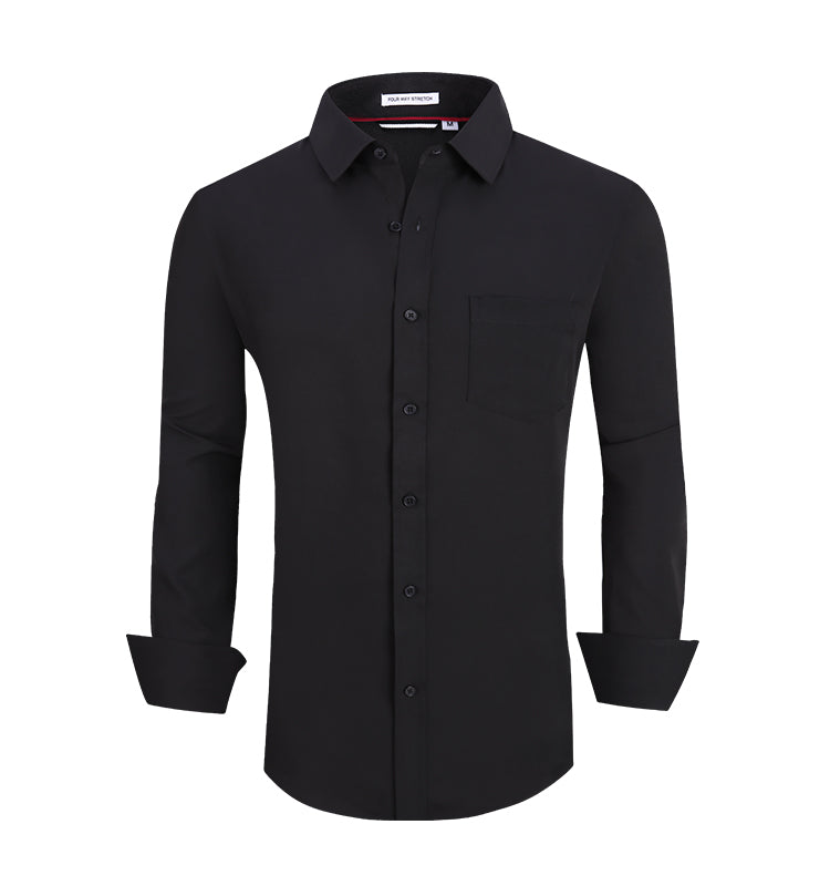 OEM/ODM camisas hombre European and American men's full polyester men's formal shirt customization