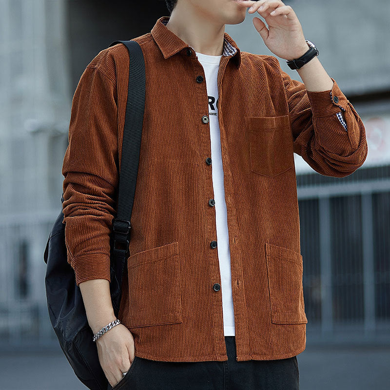 WARHORSE Men's Shirts corduroy shirt men custom shirt corduroy shirt fabric
