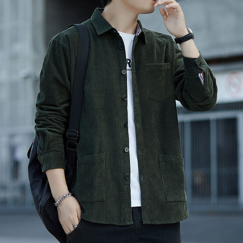 WARHORSE Men's Shirts corduroy shirt men custom shirt corduroy shirt fabric