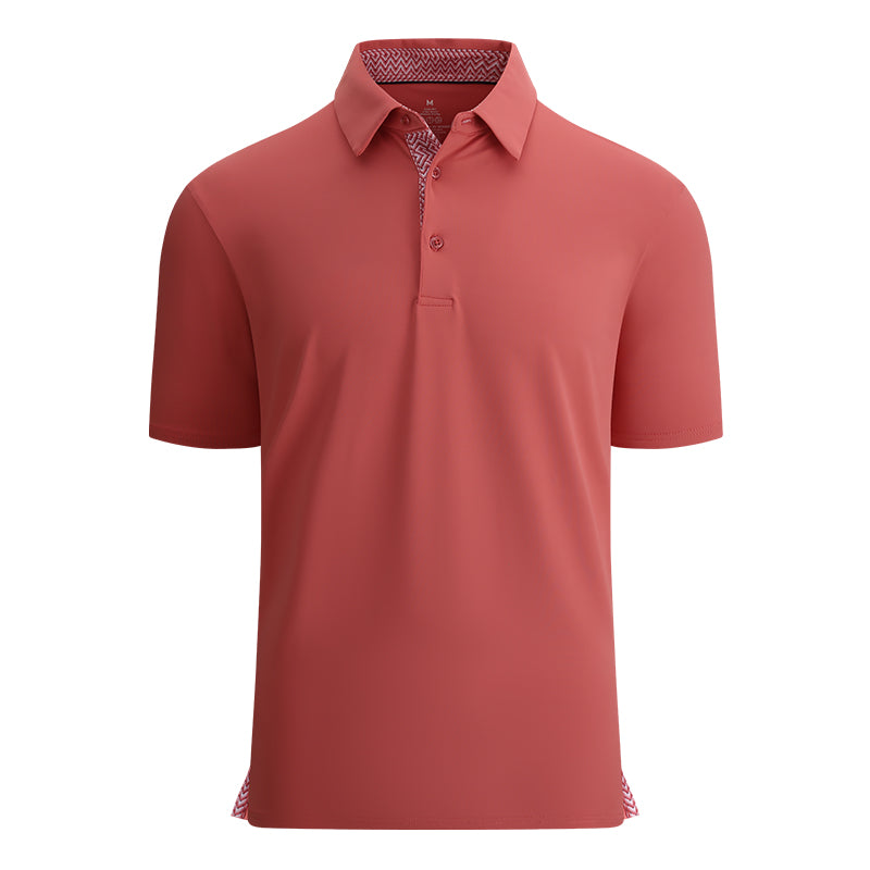 OEM/ODM camisas polo Summer short sleeve breathable men's mesh sleeve polo shirt golf clothing polyester sportswear