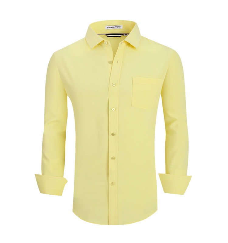 OEM/ODM camisas hombre European and American men's full polyester men's formal shirt customization