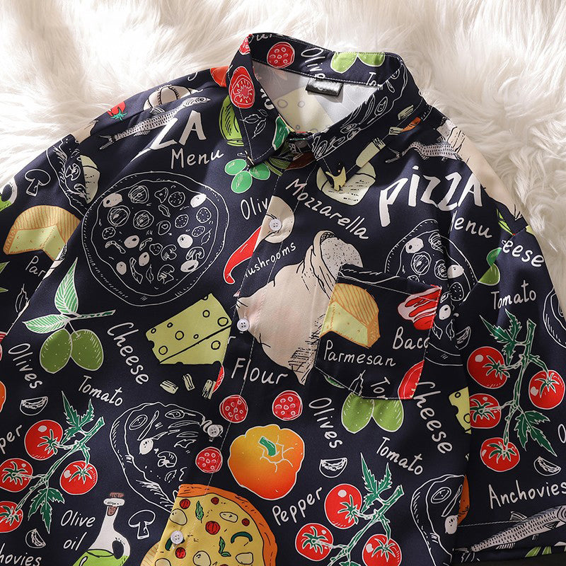WARHORSE men's custom printed casual shirt, XXL