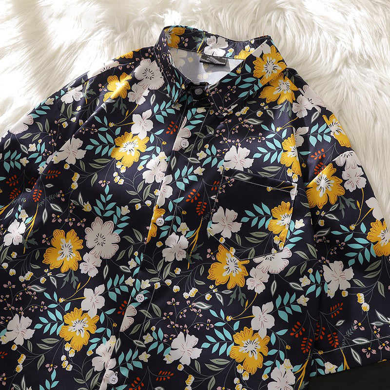 WARHORSE men's custom printed casual shirt, XXL