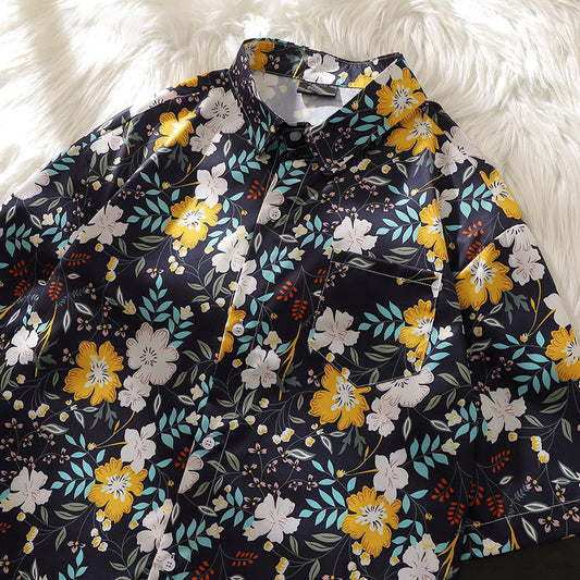 WARHORSE men's custom printed casual shirt, XXL
