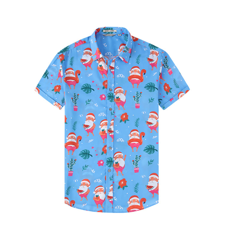 Customizable Aloha Shirts | Bright Print Polo for Team Events (MOQ 50) Breathable Fabric