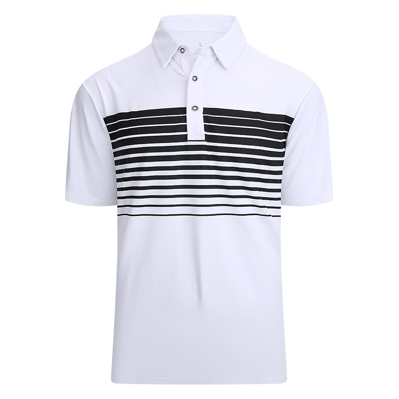 OEM/ODM camisas polo Popular summer fashion slim sports polo shirt polyester stretch golf clothing men's short-sleeved T-shirt