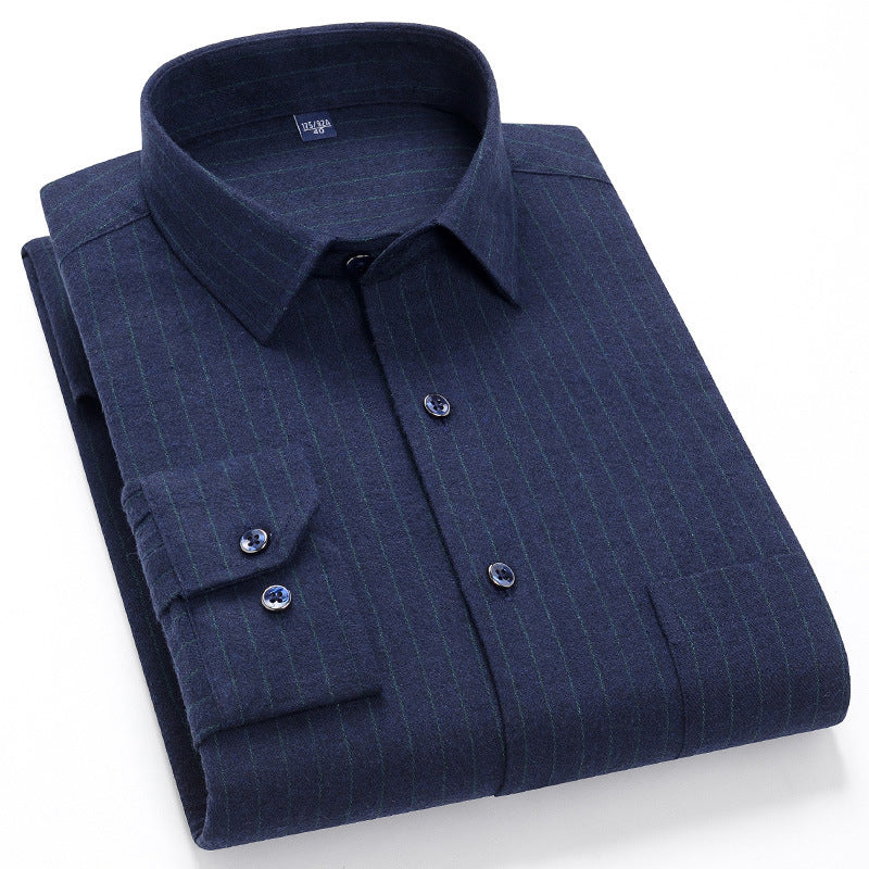 Men's Checkered Business Casual Shirts | Custom Logo Plaid Shirts | Brushed Cotton Team Uniforms