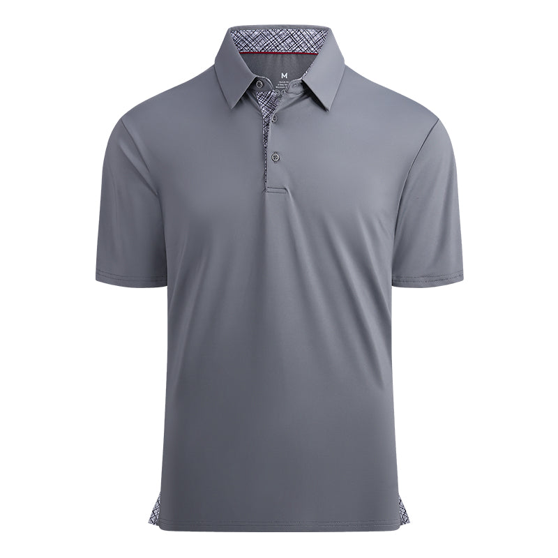 OEM/ODM camisas polo Summer short sleeve breathable men's mesh sleeve polo shirt golf clothing polyester sportswear
