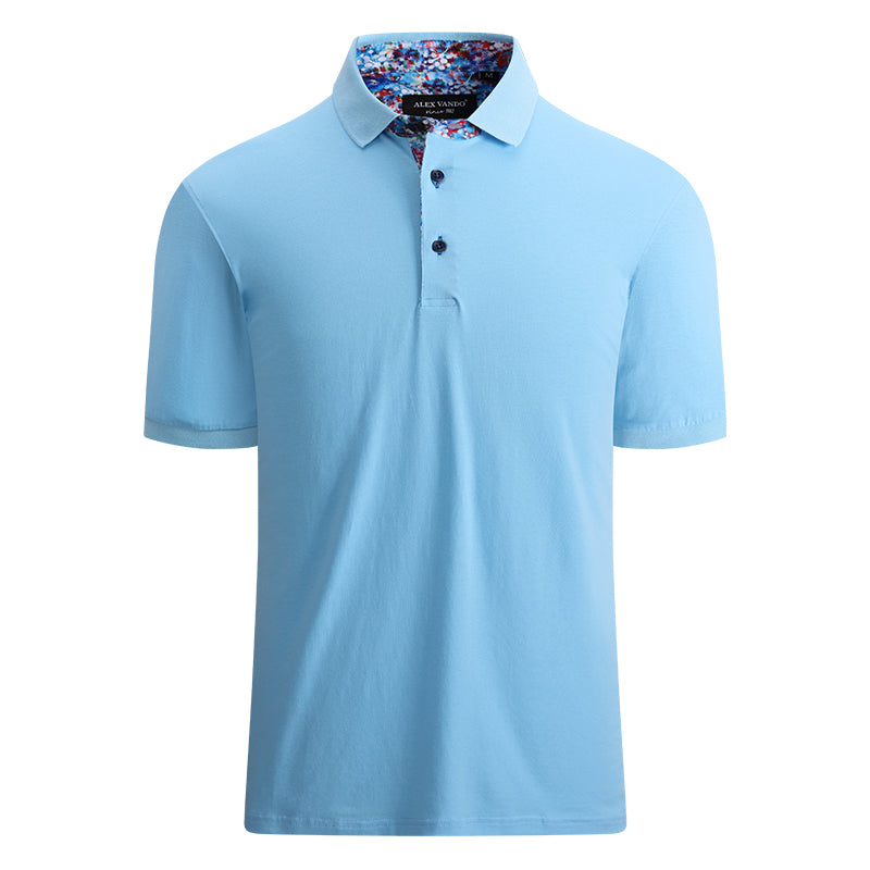 Warhorse clothing men's contrast color fashion polo shirt white European and American men's clothing wholesale customization