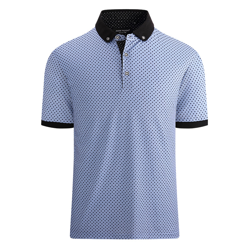 Warhorse clothing men's contrast color fashion polo shirt white European and American men's clothing wholesale customization