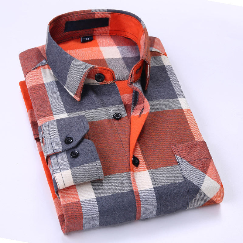 WARHORSE Men's Shirts casual plaid shirt custom shirt best men's flannel shirts