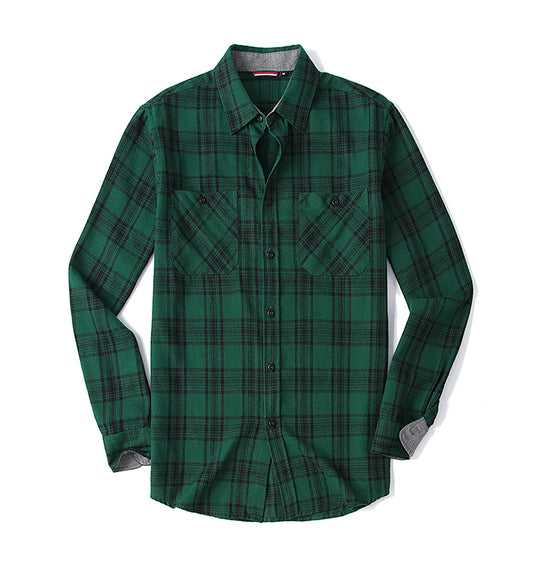 Warhorse Men's Shirts casual plaid shirt custom shirt flannel shirts