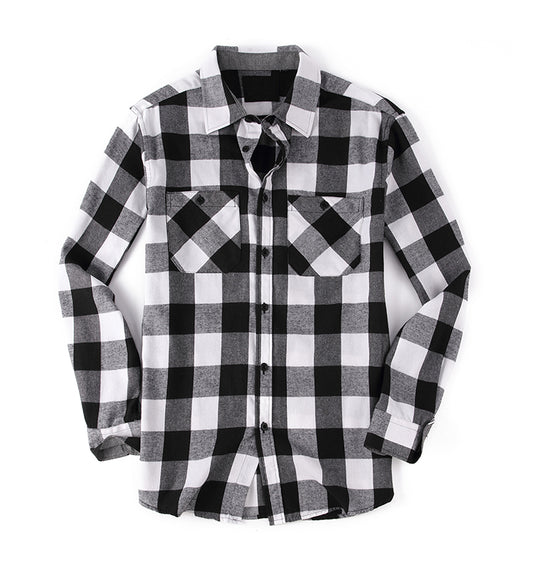 WARHORSE Men's Shirts casual plaid shirt custom shirt flannel shirts europe