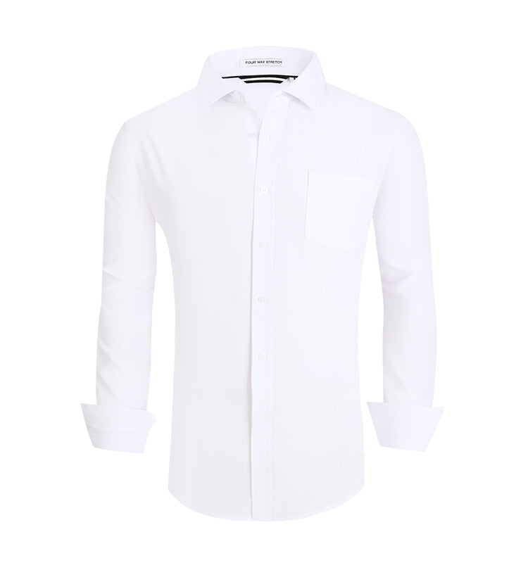 OEM/ODM camisas hombre European and American men's full polyester men's formal shirt customization