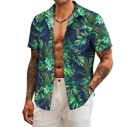 WARHORSE men's Shirts casual printed shirt custom shirt hawaiian shirt men