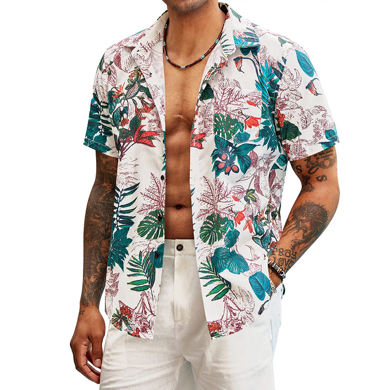 WARHORSE men's Shirts casual printed shirt custom shirt hawaii shirt xs