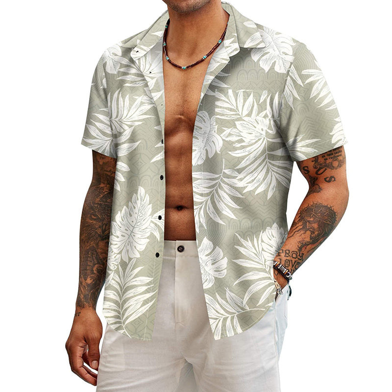 WARHORSE men's Shirts casual printed shirt custom shirt hawaiian shirt men