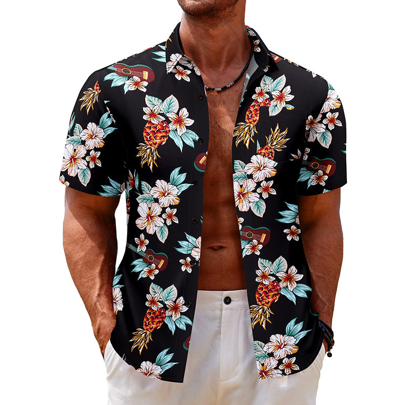 WARHORSE men's Shirts casual printed shirt custom shirt hawaiian shirt men