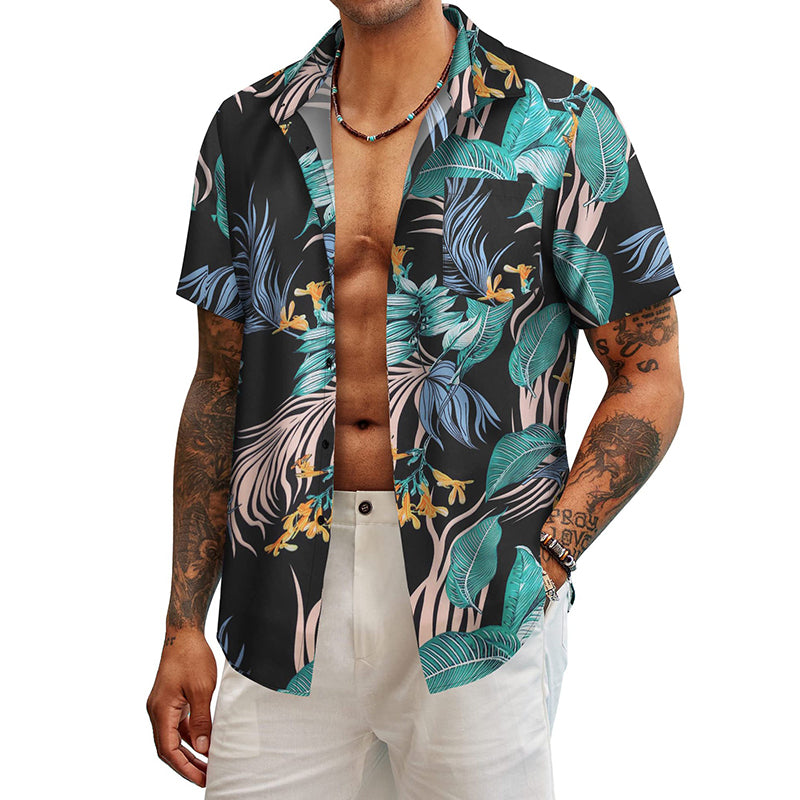 WARHORSE men's Shirts casual printed shirt custom shirt hawaiian shirt men