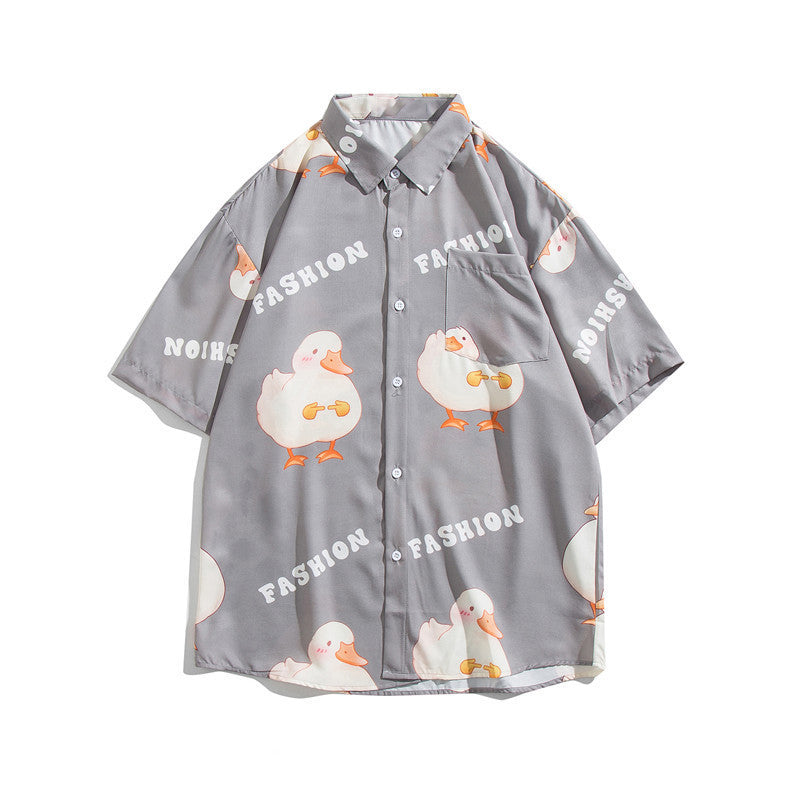 WARHORSE men's Shirts casual printed shirt custom shirt custom face hawaiian shirt