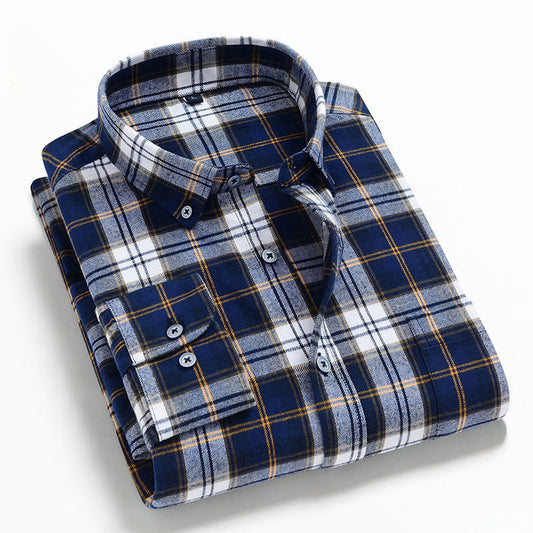 WARHORSE Men's Shirts casual plaid shirt custom shirt flannel shirts xs